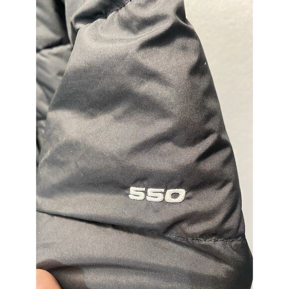 The North Face Puffer Jacket Womens Large Black 550 Fill Goose Down Outerwear - Picture 2 of 11